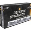 10mm Auto 180gr Defense Dynamics JHP
