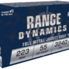 .223 Rem 55gr Range Dynamics FMJ