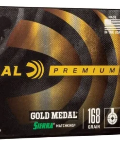Gold Medal Sierra MatchKing, 308 Win, 168 Grain, Sierra Matchking Boat-Tail Hollow Point, 2650 fps