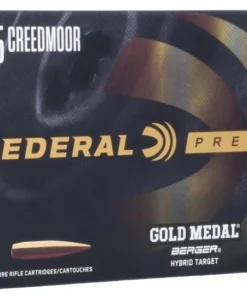 Gold Medal Berger, 6.5 Creedmoor, 140 Grain, Berger Hybrid, 2725 fps