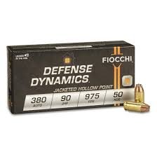 .380 ACP 90gr Defense Dynamics JHP